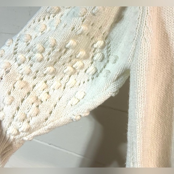 Q&A Elegant Off White Pom Pom Sweater - Picture 3 of 9